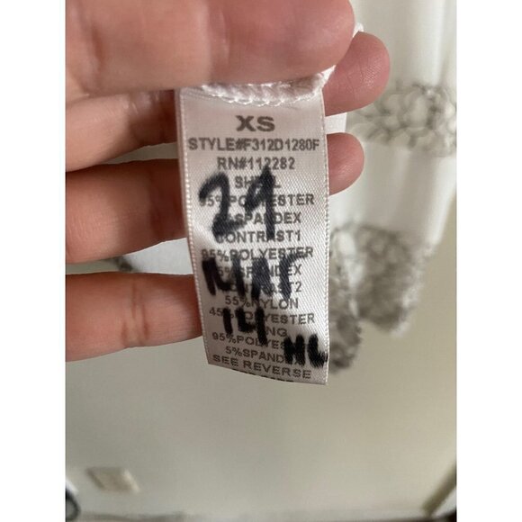 NWT Fable white sheath business casual dress size xs - Picture 7 of 7